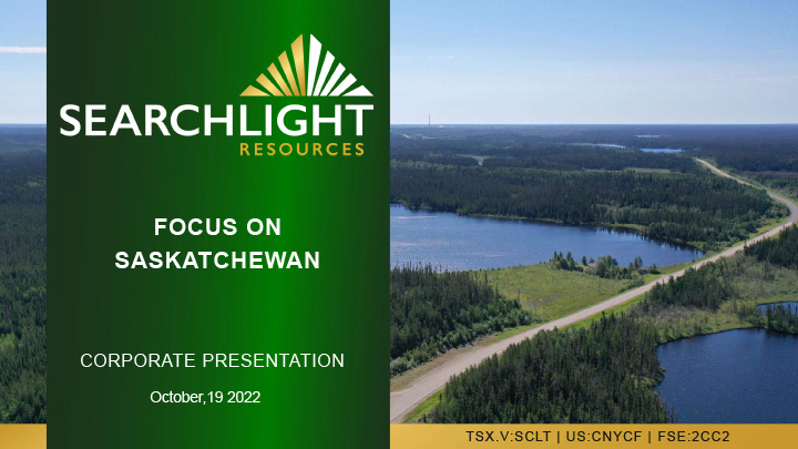 Corporate Presentation - October 2022